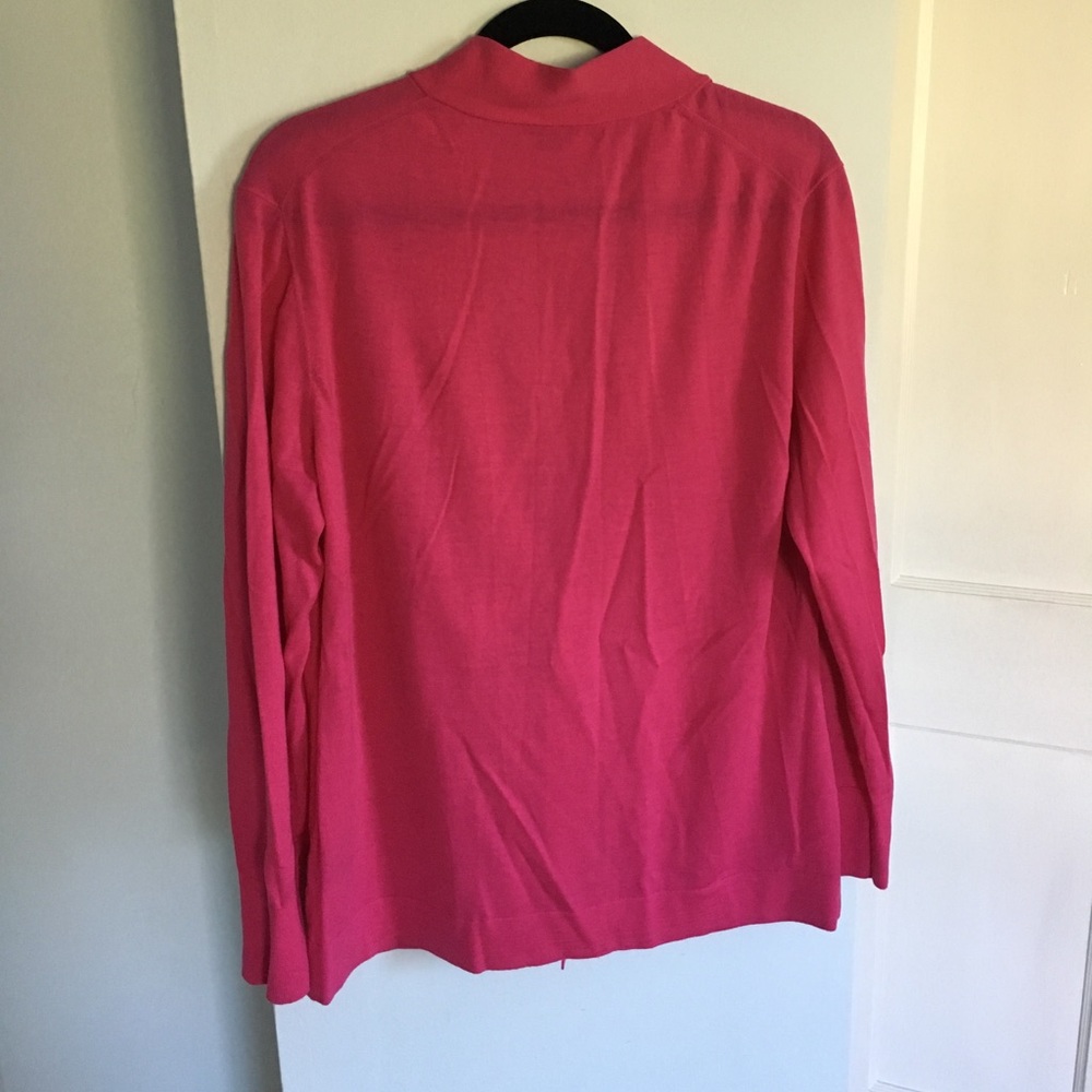 Lafayette 148 Fuschia Cardigan - Picture 4 of 8